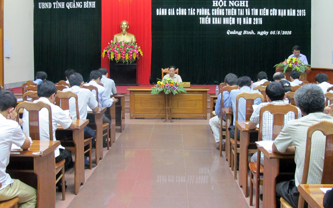 Hội nghị triển khai công tác phòng, chống thiên tai và tìm kiếm cứu nạn năm 2016