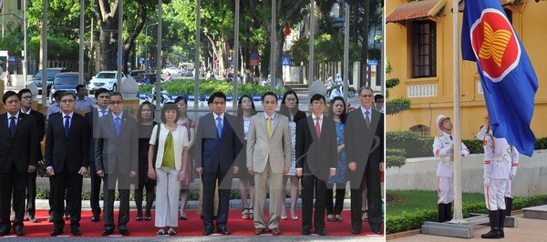 Lễ thượng cờ nhân dịp kỷ niệm 49 năm Ngày thành lập ASEAN