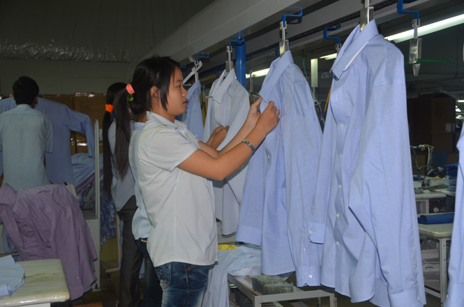 Sản lượng áo sơ mi xuất khẩu tăng 28,4%