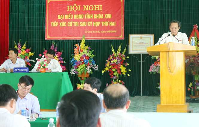 Đại biểu HĐND tỉnh tiếp xúc cử tri sau kỳ họp thứ 2, HĐND tỉnh khóa XVII
