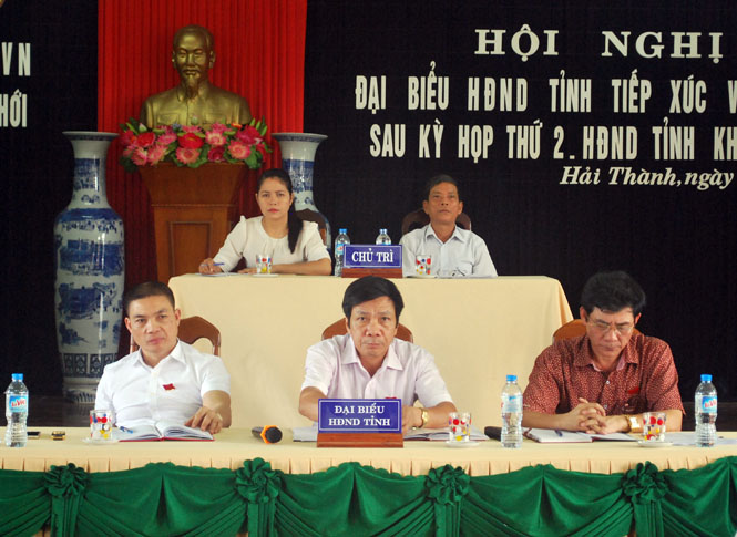 Đại biểu HĐND tỉnh tiếp xúc cử tri sau kỳ họp thứ 2, HĐND tỉnh khóa XVII