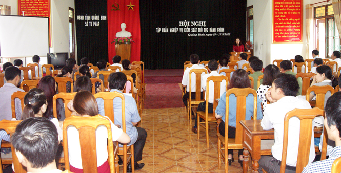 Tập huấn nghiệp vụ kiểm soát thủ tục hành chính