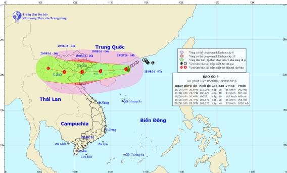 "Cơn bão số 3 diễn biến phức tạp, tác động xấu đến Bắc Bộ"
