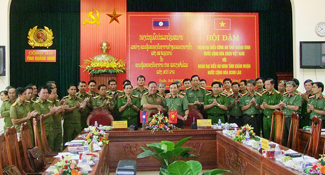 Hội đàm giữa Công an Quảng Bình và An ninh tỉnh Khăm Muộn (Lào)