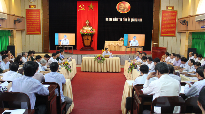 Hội nghị toàn quốc quán triệt, triển khai Điều lệ Đảng về công tác kiểm tra, giám sát, kỷ luật của Đảng