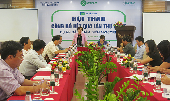 Hội thảo công bố kết quả lần thứ nhất Dự án dân chấm điểm