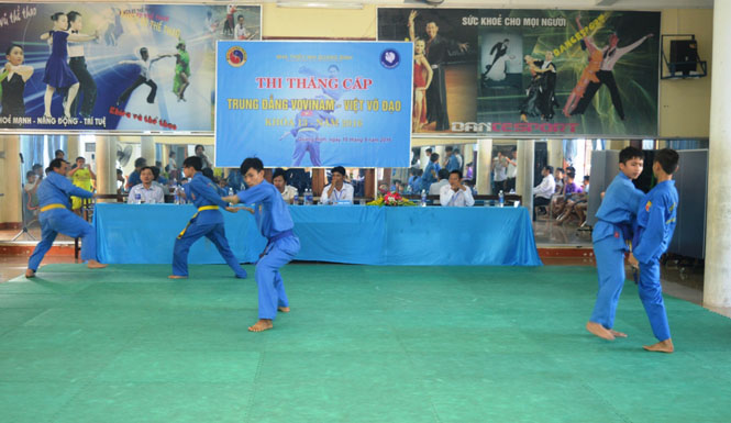 Thi thăng cấp trung đẳng Vovinam khóa 13, năm 2016