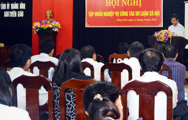 Tập huấn nghiệp vụ công tác dư luận xã hội