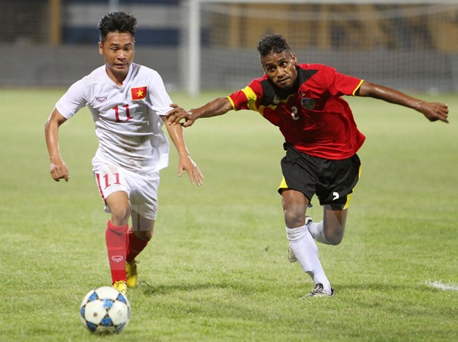 Đánh bại U19 Timor Leste, U19 Việt Nam leo lên ngôi đầu bảng