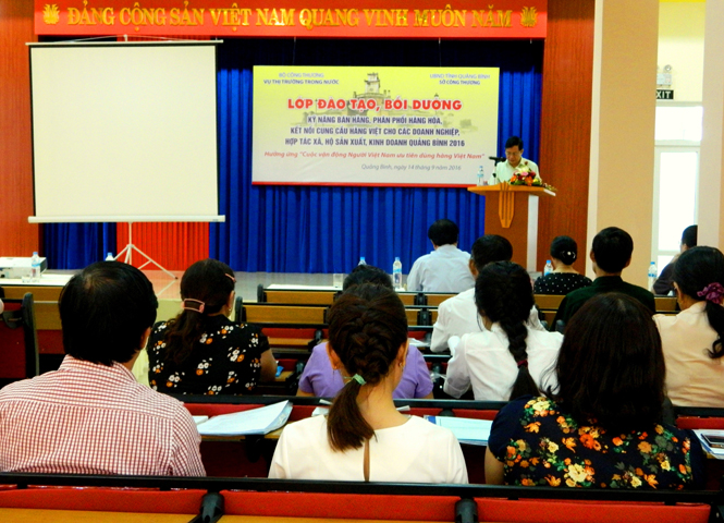 Tập huấn kỹ năng bán hàng và phân phối, kết nối hàng Việt Nam