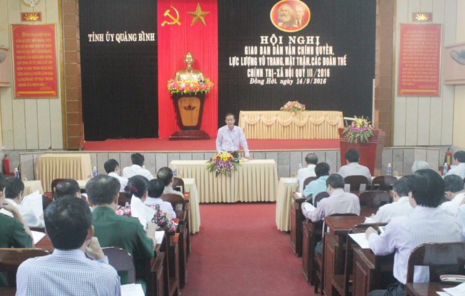 Giao ban dân vận chính quyền, lực lượng vũ trang, mặt trận, các đoàn thể chính trị-xã hội