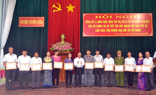 Đảng bộ huyện Tuyên Hóa: Quyết tâm thực hiện hiệu quả Chỉ thị 05