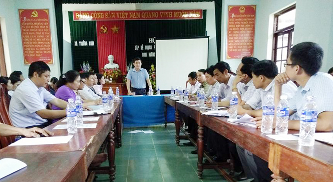 UBND tỉnh kiểm tra tình hình thực hiện Dự án SRDP tại xã Trường Xuân