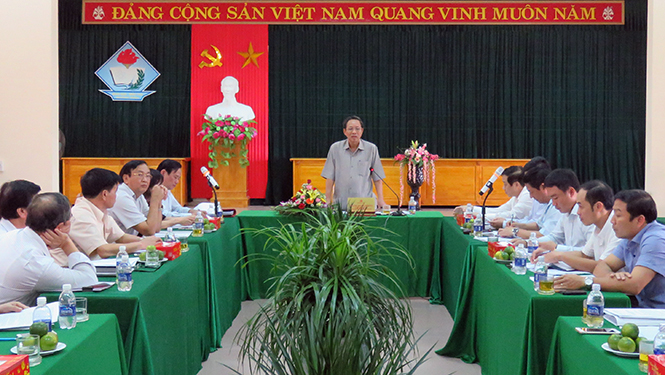 Đồng chí Bí thư Tỉnh ủy làm việc với Sở Giáo dục-Đào tạo
