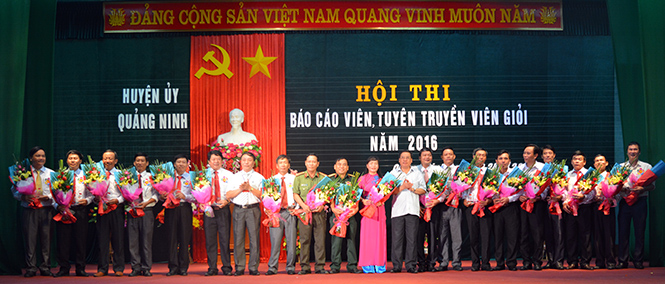 Ghi nhận từ hội thi báo cáo viên giỏi huyện Quảng Ninh năm 2016