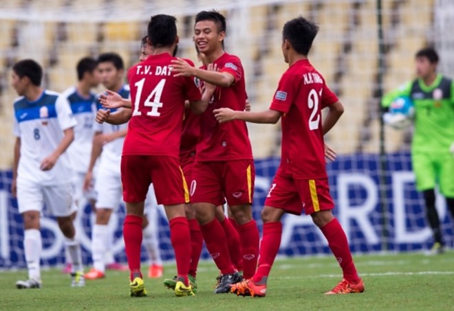 Hạ U16 Kyrgyzstan, U16 Việt Nam thẳng tiến tứ kết U16 châu Á