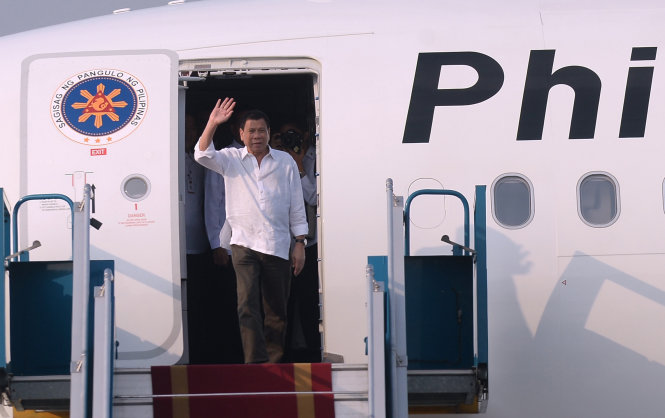 ​Tổng thống Philippines Rodrigo Duterte đến Hà Nội