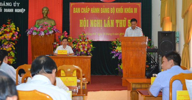 Đảng ủy Khối Doanh nghiệp: Triển khai nhiệm vụ quý IV năm 2016