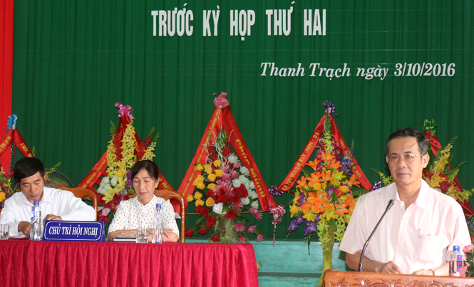 Đoàn đại biểu Quốc hội tỉnh tiếp xúc với cử tri huyện Bố Trạch và TP. Đồng Hới