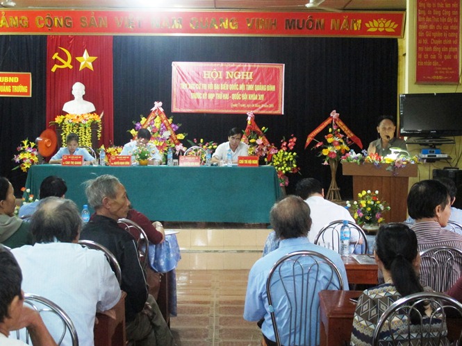 Đoàn đại biểu Quốc hội tỉnh tiếp xúc với cử tri huyện Quảng Trạch và thị xã Ba Đồn
