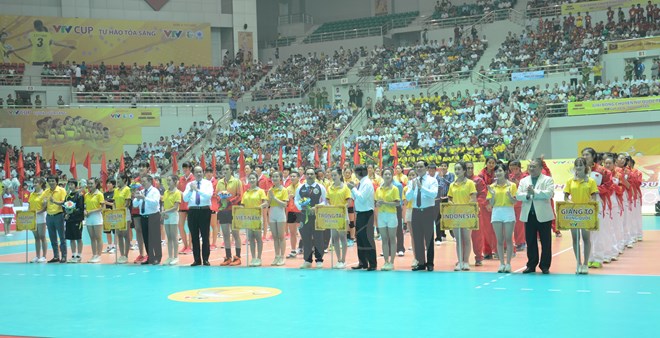 Khai mạc giải Bóng chuyền nữ Quốc tế VTV Cup 2016 Tôn Hoa Sen