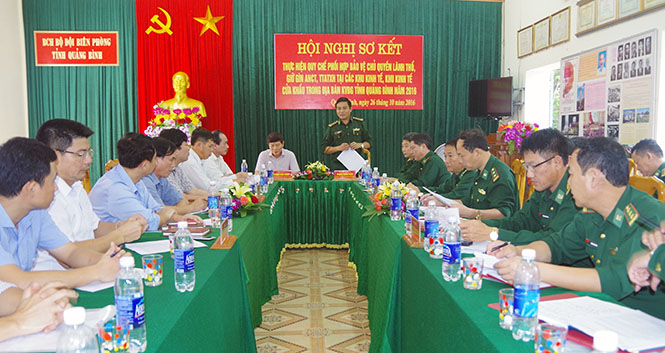 Bộ đội Biên phòng và Ban quản lý Khu kinh tế tỉnh: Sơ kết thực hiện quy chế phối hợp bảo vệ chủ quyền an ninh biên giới