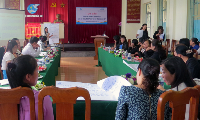 Nâng cao năng lực của phụ nữ ứng phó với biến đổi khí hậu