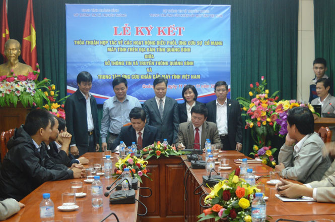 Ký kết thỏa thuận hợp tác về các hoạt động điều phối, ứng cứu sự cố mạng máy tính