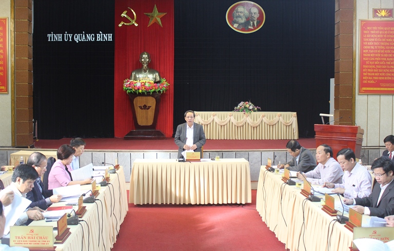Ban Thường vụ Tỉnh ủy: Thống nhất các chỉ tiêu, kế hoạch năm 2017