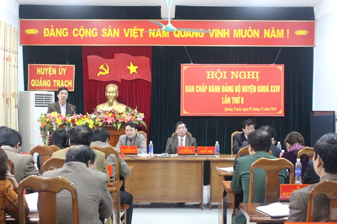 Huyện ủy Quảng Trạch triển khai nhiệm vụ năm 2017
