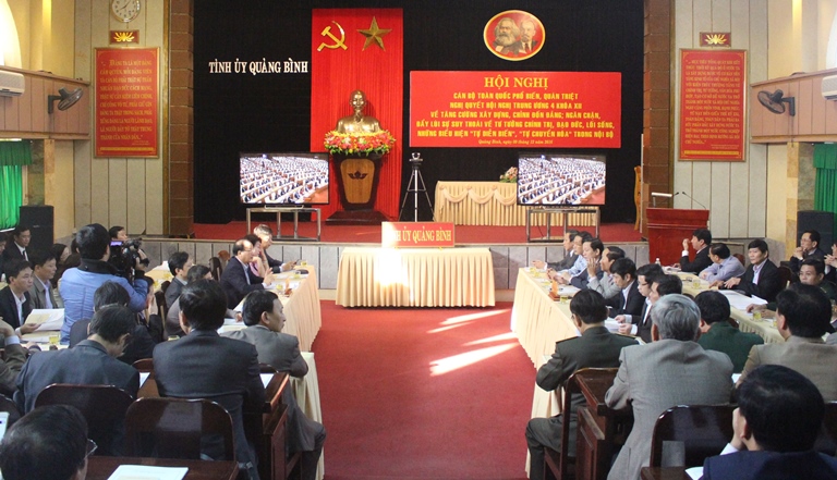Hội nghị toàn quốc phổ biến, quán triệt Nghị quyết Trung ương 4 (khóa XII)