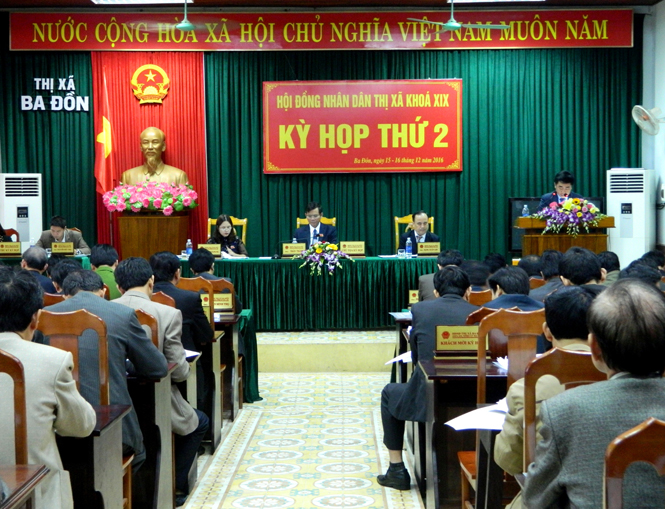 HĐND thị xã Ba Đồn: Triển khai nhiệm vụ năm 2017