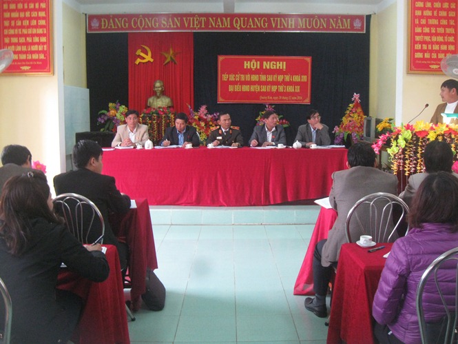Đại biểu HĐND tỉnh tiếp xúc cử tri tại huyện Quảng Trạch