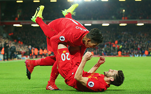 Liverpool 4-1 Stoke City: Cú lội ngược dòng ngoạn mục