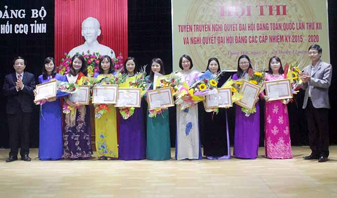 Ghi nhận từ hội thi tuyên truyền Nghị quyết Đại hội XII của Đảng ở Đảng bộ Khối các cơ quan tỉnh