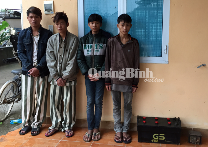 Công an huyện Quảng Trạch bắt nhóm trộm tài sản trên các tàu cá