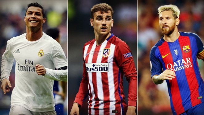Cầu thủ xuất sắc nhất thế giới: Ronaldo, Messi hay Griezmann?