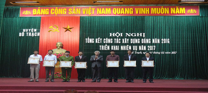 Đảng bộ huyện Bố Trạch phấn đấu trên 50% tổ chức cơ sở Đảng đạt trong sạch vững mạnh