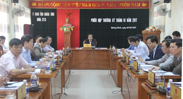 Thường trực HĐND tỉnh họp phiên thường kỳ tháng 1-2017