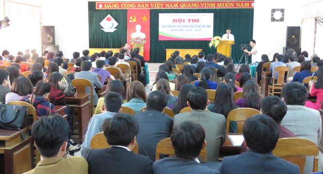 Khai mạc hội thi Giáo viên dạy giỏi THCS cấp tỉnh
