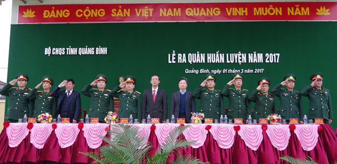 Bộ CHQS tỉnh: Tổ chức lễ ra quân huấn luyện năm 2017