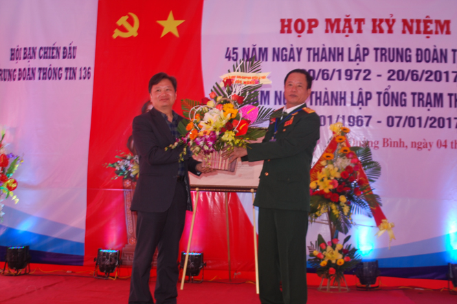 Lễ kỷ niệm 45 năm ngày thành lập Trung đoàn Thông tin 136