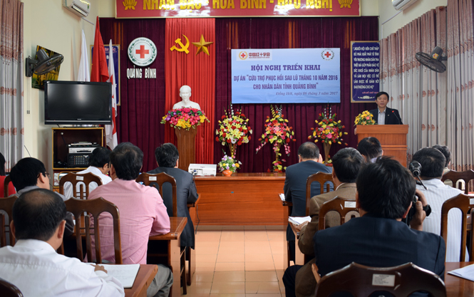 Triển khai dự án "Cứu trợ phục hồi sau lũ tháng 10 năm 2016"