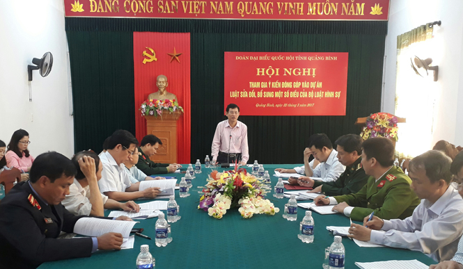 Góp ý vào dự thảo dự án Luật sửa đổi, bổ sung một số điều của Bộ luật Hình sự