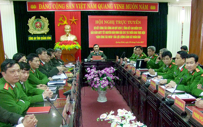Hội nghị trực tuyến sơ kết công tác Công an quý I năm 2017