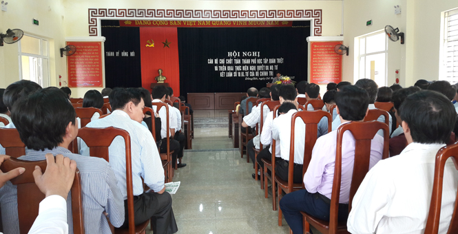 Thành ủy Đồng Hới: Quán triệt và triển khai Nghị quyết 08-NQ/TW và Kết luận số 10-KL/TW của Bộ Chính trị