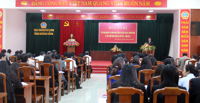 Tòa án nhân dân tỉnh: Tập huấn chuyên sâu về nghiệp vụ