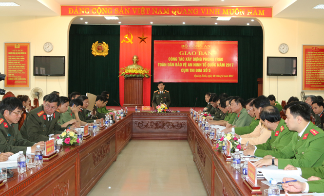 Giao ban công tác xây dựng phong trào toàn dân bảo vệ an ninh tổ quốc