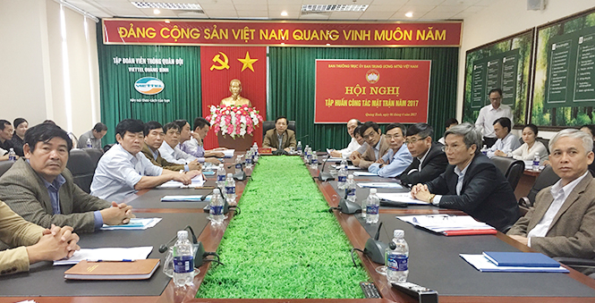 Hội nghị trực tuyến tập huấn công tác mặt trận năm 2017