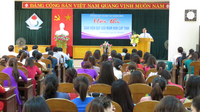Khai mạc hội thi Giáo viên dạy giỏi mầm non cấp tỉnh